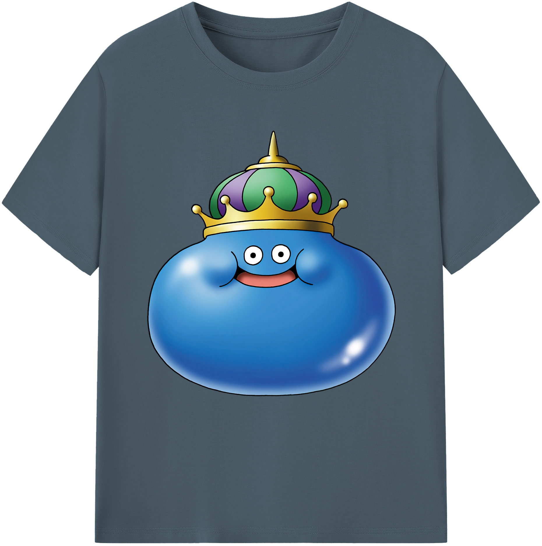 （画像用） ドラゴンクエスト Doragon Kuesuto Dragon Quest 綿100％半袖Tシャツ（フロントプリント）